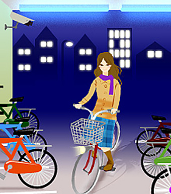 自転車ユーザーは盗難防止だけでなく、防犯対策も忘れずに！