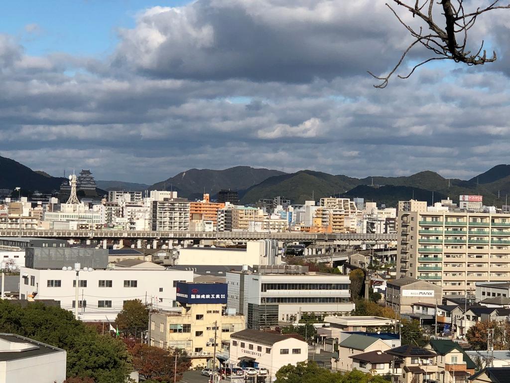 高台から見える姫路市内